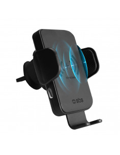 
Automobilinis išmaniojo telefono laikiklis su belaidžiu įkrovikliu, skirtas oro išleidimo angai – juodas
