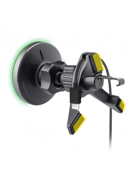 
„MagSafe“ belaidžio įkroviklio išmaniojo telefono laikiklis – juodas
