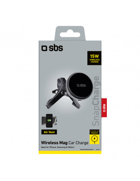 
„MagSafe“ belaidžio įkroviklio išmaniojo telefono laikiklis – juodas
