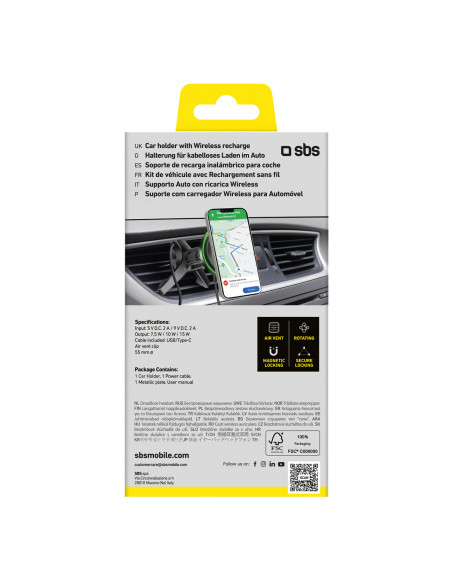 
„MagSafe“ belaidžio įkroviklio išmaniojo telefono laikiklis – juodas
