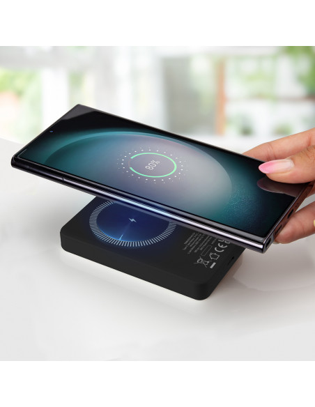 
5000 mAh USB-C „MagSafe“ belaidis įkroviklis – juodas
