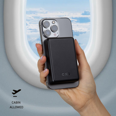 
5000 mAh USB-C „MagSafe“ belaidis įkroviklis – juodas
