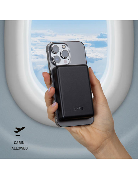 
5000 mAh USB-C „MagSafe“ belaidis įkroviklis – juodas
