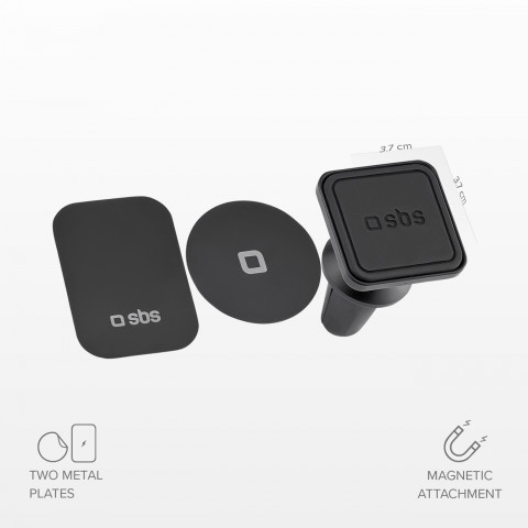 
Magnetinis telefono laikiklis automobilio ventiliacijos angai - juodas
