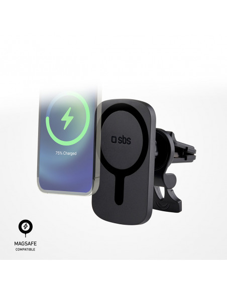 
Išmaniojo telefono laikiklis automobiliui su „MagSafe“ įkrovikliu – juodas
