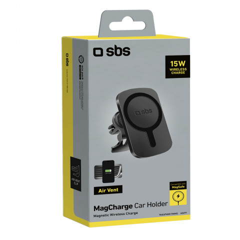 
Išmaniojo telefono laikiklis automobiliui su „MagSafe“ įkrovikliu – juodas

