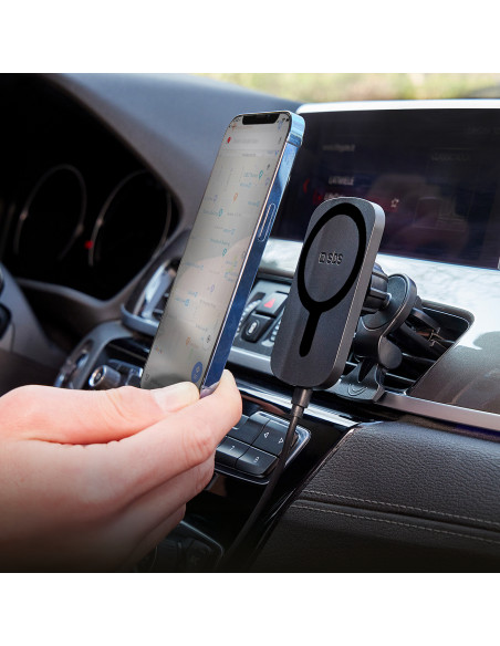 
Išmaniojo telefono laikiklis automobiliui su „MagSafe“ įkrovikliu – juodas
