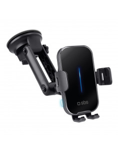 
Automobilinis laikiklis su 15 W belaidžiu įkrovikliu - juodas
