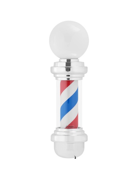 Apšviestas kirpyklos stulpas, sukamasis laukas, 28 cm - sidabrinis Apšviestas kirpyklos stulpas, sukamasis laukas, 28 cm - sidabrinis