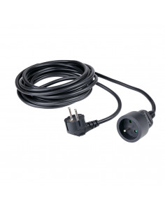 
Elektros ilgintuvas su įžeminimu, 1 lizdas, 5 m - juodas
