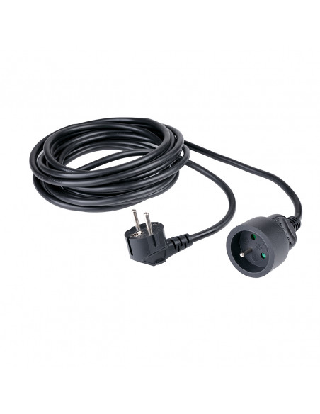 
Elektros ilgintuvas su įžeminimu, 1 lizdas, 5 m - juodas
