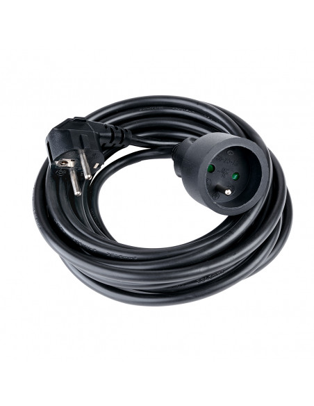 
Elektros ilgintuvas su įžeminimu, 1 lizdas, 5 m - juodas
