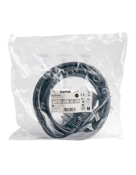 
Elektros ilgintuvas su įžeminimu, 1 lizdas, 5 m - juodas
