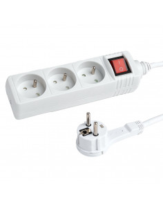 
Maitinimo laido ilgintuvas, 3 lizdai, 1,5 m - baltas
