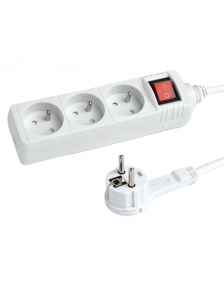 
Maitinimo laido ilgintuvas, 3 lizdai, 1,5 m - baltas
