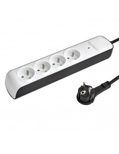 
Apsauginė juostelė nuo viršįtampių, 4 lizdai, 1,5 m, balta
