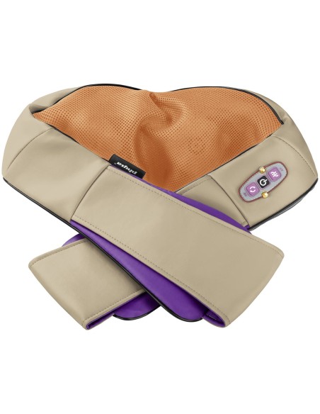 Kaklo, pečių, nugaros masažuoklis su šildymu 12V/230V smėlio spalvos Kaklo, pečių, nugaros masažuoklis su šildymu 12V/230V smėlio spalvos