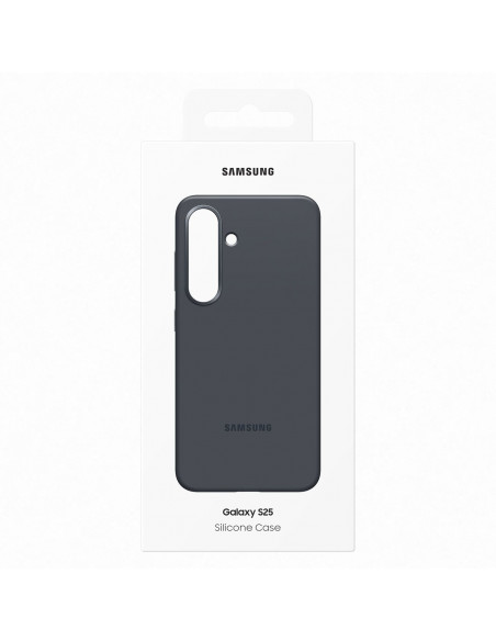 
„Samsung“ silikoninis dėklas, skirtas „Samsung Galaxy S25“ – juodas
