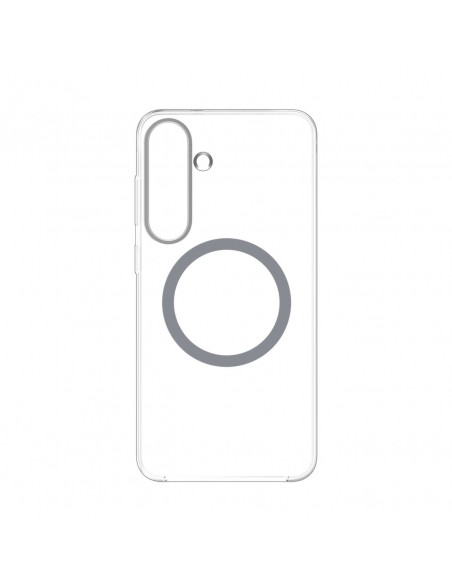 
„Samsung Clear Magnet Case“ silikoninis galinis dėklas su magnetiniu žiedu, skirtas „Samsung Galaxy S25“ - skaidrus
