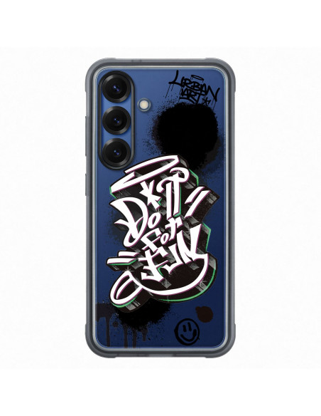 
„Samsung Flipsuit“ dėklas, tvirtas silikoninis galinis dėklas, skirtas „Samsung Galaxy S25“ - juodas
