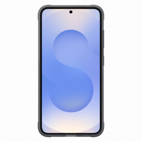 
„Samsung Flipsuit“ dėklas, tvirtas silikoninis galinis dėklas, skirtas „Samsung Galaxy S25“ - juodas
