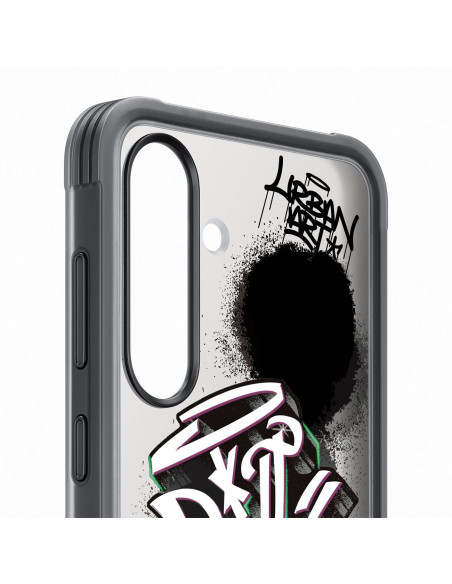 
„Samsung Flipsuit“ dėklas, tvirtas silikoninis galinis dėklas, skirtas „Samsung Galaxy S25“ - juodas
