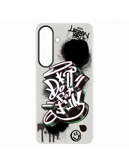 
„Samsung Flipsuit“ dėklas, tvirtas silikoninis galinis dėklas, skirtas „Samsung Galaxy S25“ - juodas
