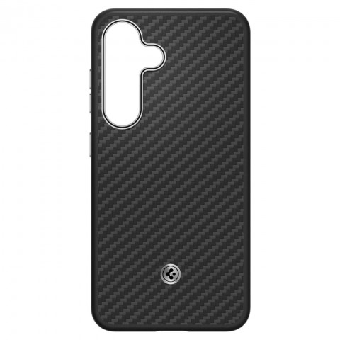 
„Spigen Enzo Aramid MagFit“ silikoninis dėklas, skirtas „Samsung Galaxy S25“ – juodas
