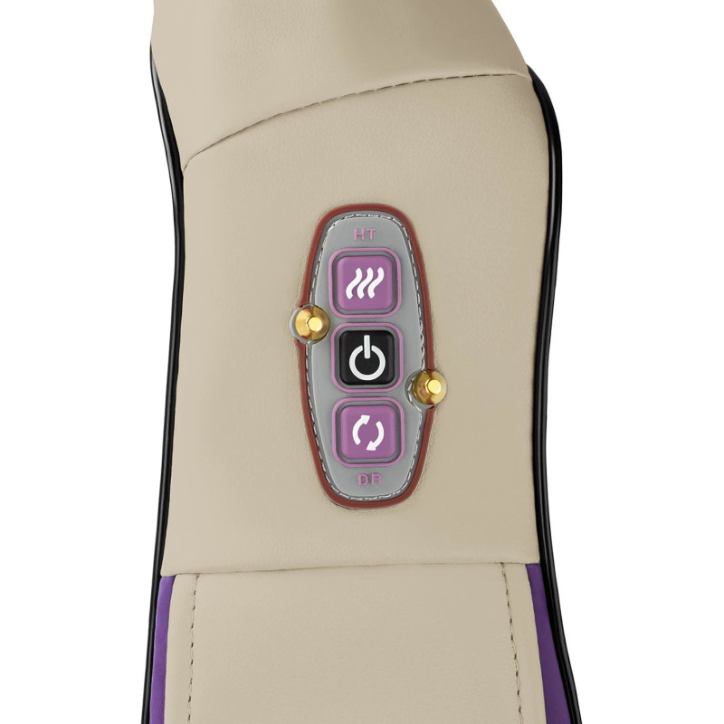 Kaklo, pečių, nugaros masažuoklis su šildymu 12V/230V smėlio spalvos