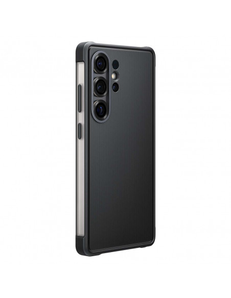 
„Samsung Case“ tvirtas silikoninis dėklas, skirtas „Samsung Galaxy S25 Ultra“ – juodas
