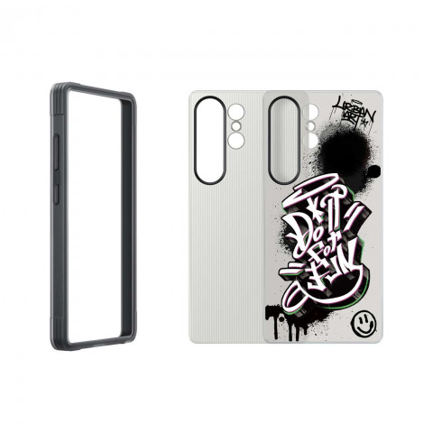 
„Samsung Flipsuit“ dėklas, tvirtas silikoninis dėklas, skirtas „Samsung Galaxy S25 Ultra“ – juodas
