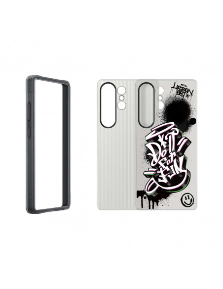 
„Samsung Flipsuit“ dėklas, tvirtas silikoninis dėklas, skirtas „Samsung Galaxy S25 Ultra“ – juodas
