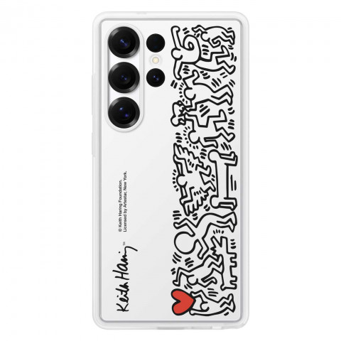 
„Samsung Galaxy S25 Ultra“ atlenkiamasis dėklas – baltas
