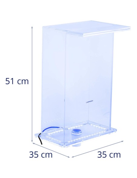 Krioklio snapelis su LED apšvietimu 35 cm, vandens srautas 310 mm Krioklio snapelis su LED apšvietimu 35 cm, vandens srautas 310 mm