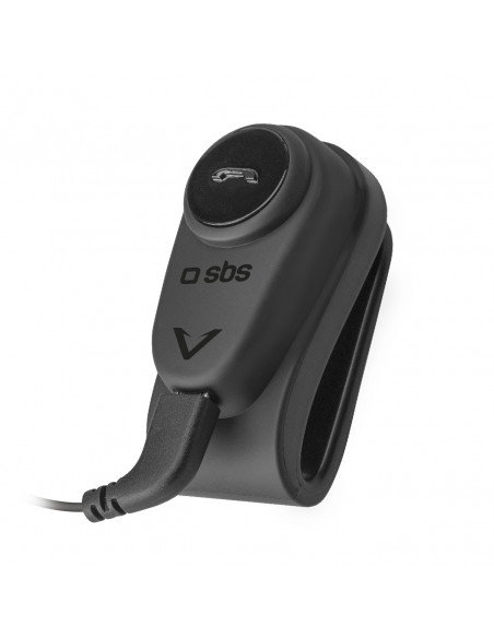 
Belaidės monoblokinės motociklo šalmo ausinės - juodos
