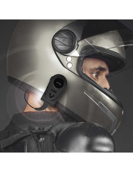 
Belaidės monoblokinės motociklo šalmo ausinės - juodos
