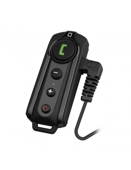 
Belaidis motociklo domofonas su skambučių priėmimo funkcija – juodas
