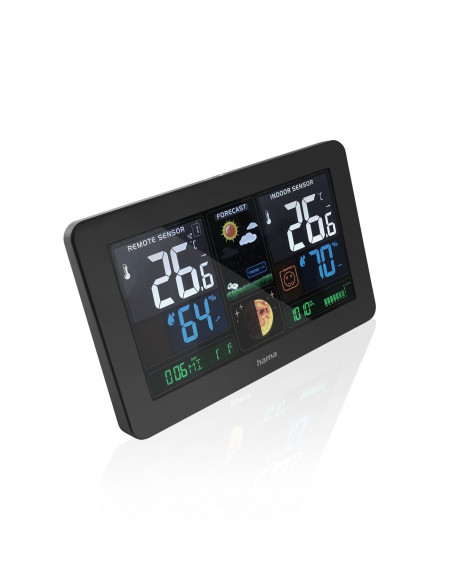 
Hama Premium meteorologinė stotelė su spalvotu USB ekranu - juoda
