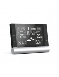 
„Black Line Plus“ meteorologinė stotelė, termometras, higrometras – juoda
