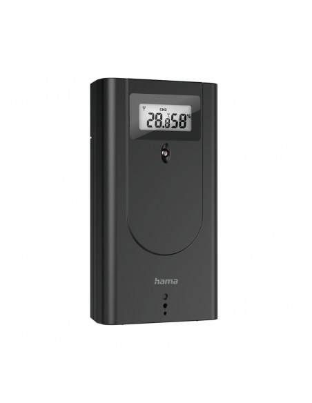 
„Black Line Plus“ meteorologinė stotelė, termometras, higrometras – juoda
