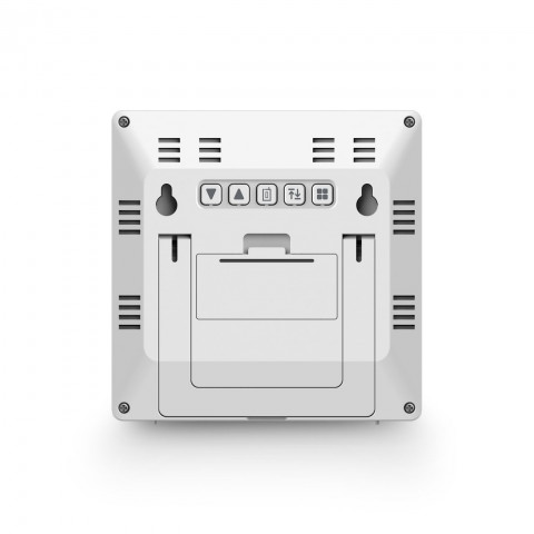 
Hama Palawan meteorologinė stotis, termometras, higrometras, laikrodis-žadintuvas – balta
