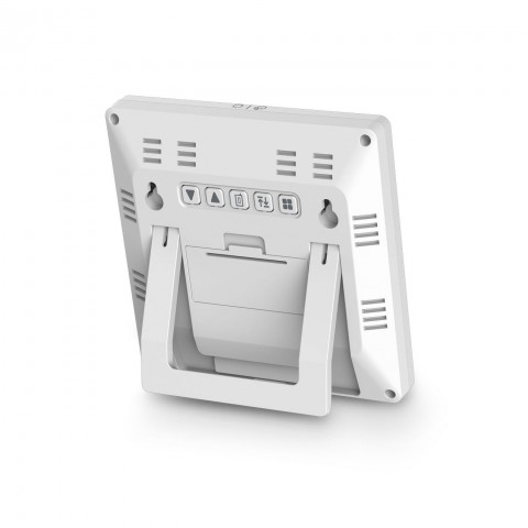 
Hama Palawan meteorologinė stotis, termometras, higrometras, laikrodis-žadintuvas – balta
