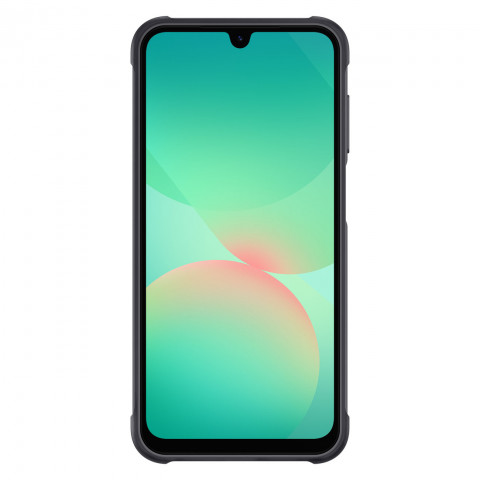 
„Samsung Rugged“ silikoninis dėklas, skirtas „Samsung Galaxy A26 5G“ – juodas
