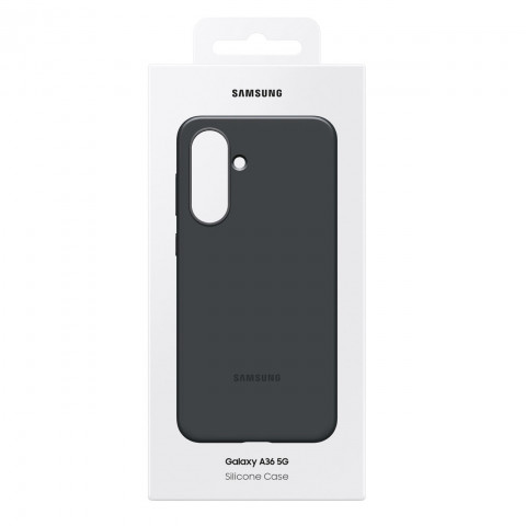 
„Samsung“ silikoninis dėklas, skirtas „Samsung Galaxy A36 5G“ – juodas
