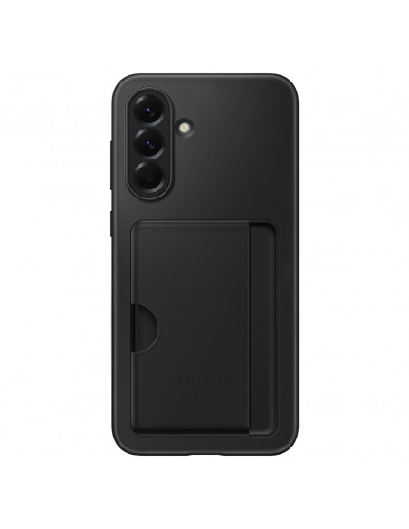 
„Samsung Galaxy A56 5G“ dėklas su kortelių lizdu ir kišene – juodas
