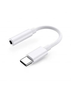 
„Samsung DAC USB-C“ ausinių adapteris – 3,5 mm mini lizdas – baltas
