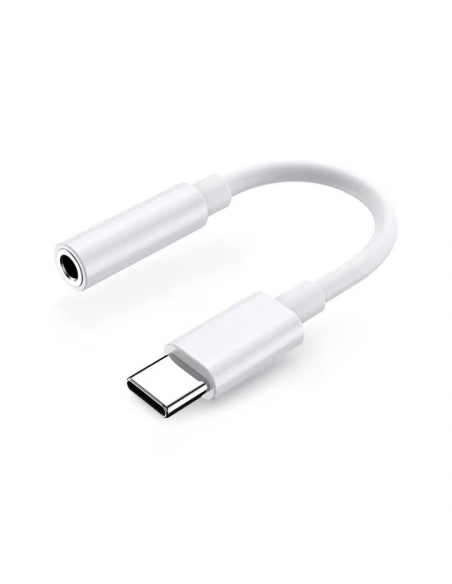 
„Samsung DAC USB-C“ ausinių adapteris – 3,5 mm mini lizdas – baltas
