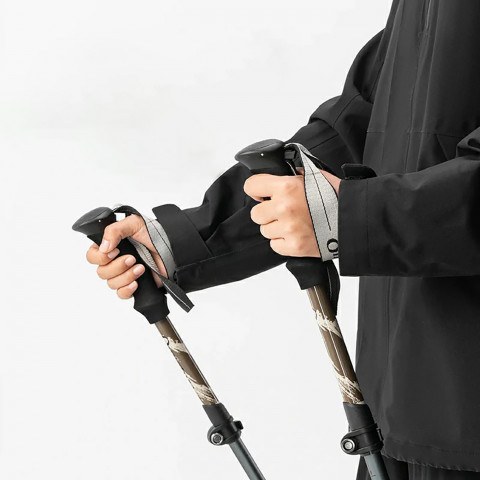 
Šiaurietiško ėjimo aliuminio lazdos trekingui, 110–130 cm – rudos
