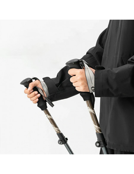 
Šiaurietiško ėjimo aliuminio lazdos trekingui, 110–130 cm – rudos
