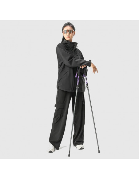 
Šiaurietiško ėjimo aliuminio lazdos trekingui, 110–130 cm – violetinės
